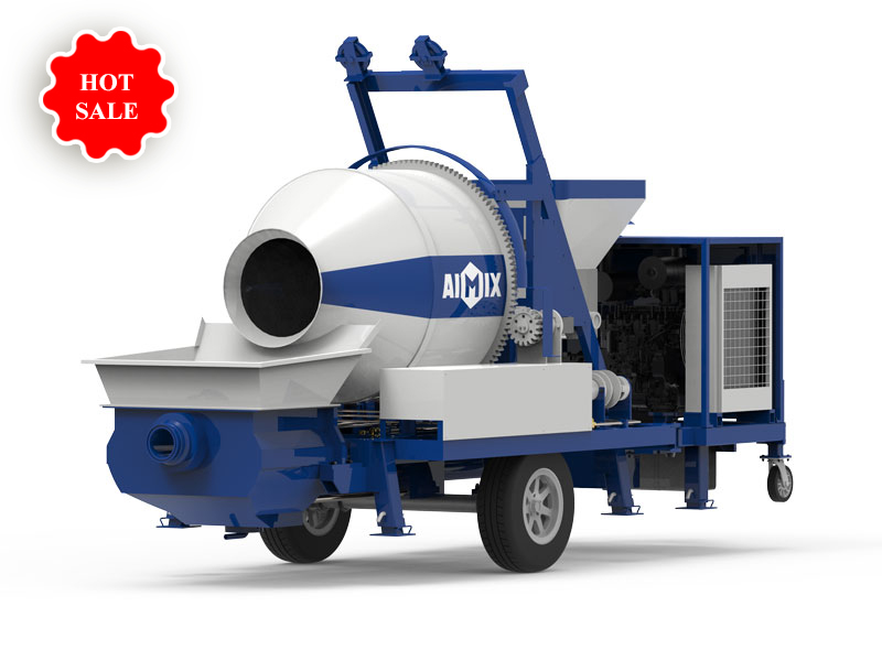 ABJZ40C diesel portable concrete mixer pump