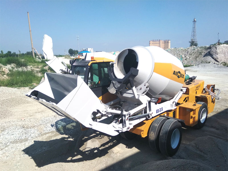 self loading concrete mixer for sale