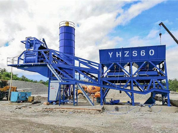 AJY-60 mobile concrete mixing plant Philippines