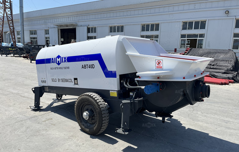 Electric Powered Concrete Trailer Pump