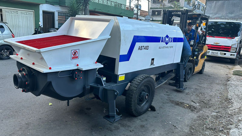 Trailer Type Concrete Pump Machine