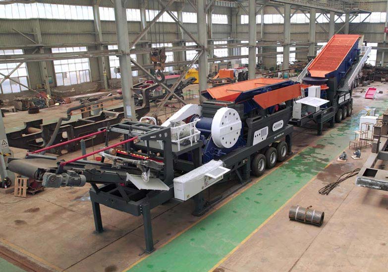 Combination of Mobile Jaw Crusher with Cone Crusher in Honduras